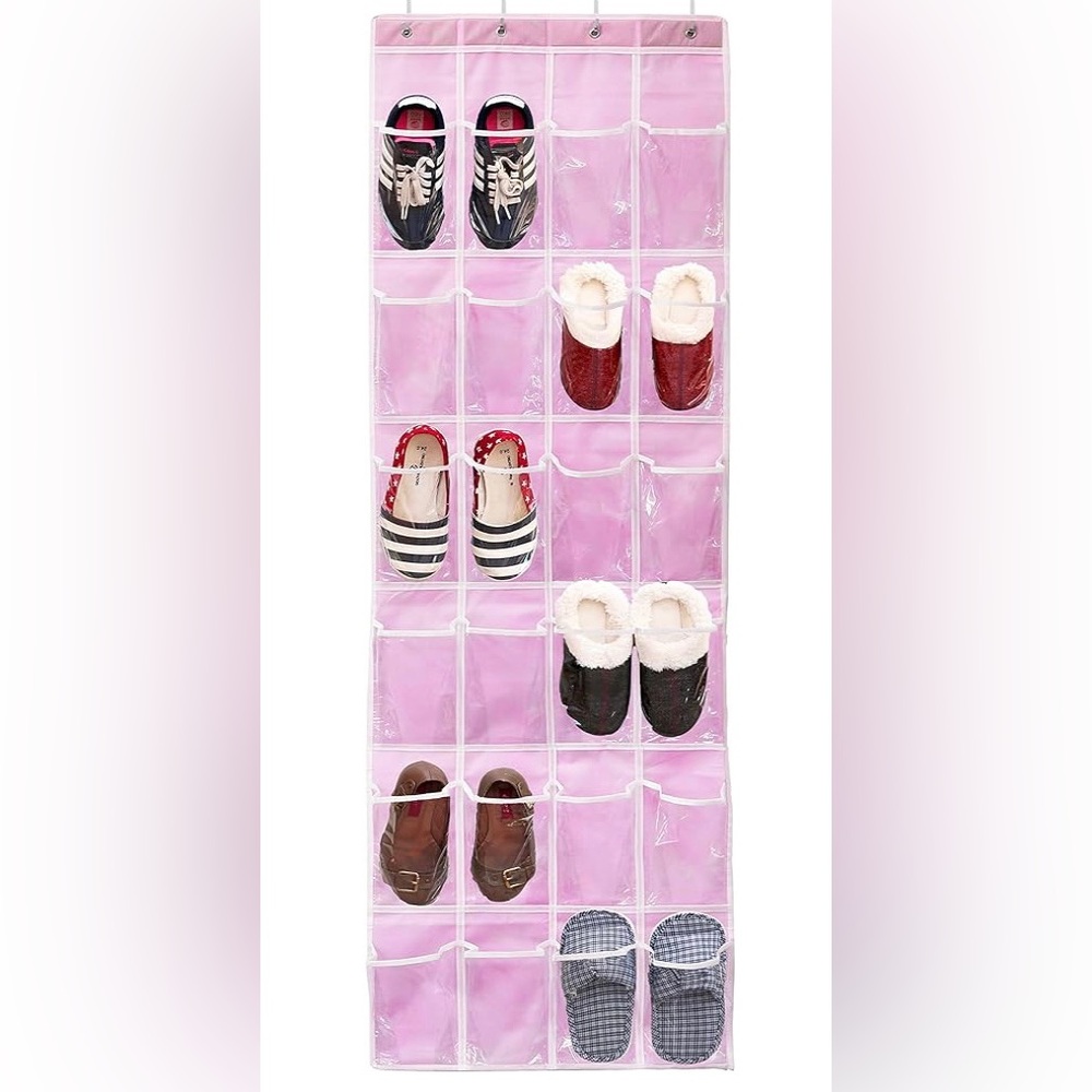 Baby girl shoe organizer & shoes!